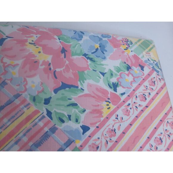 Vintage Great Room Country Charm Vinyl Oblong Tablecloth 52x70  New - Picture 6 of 6